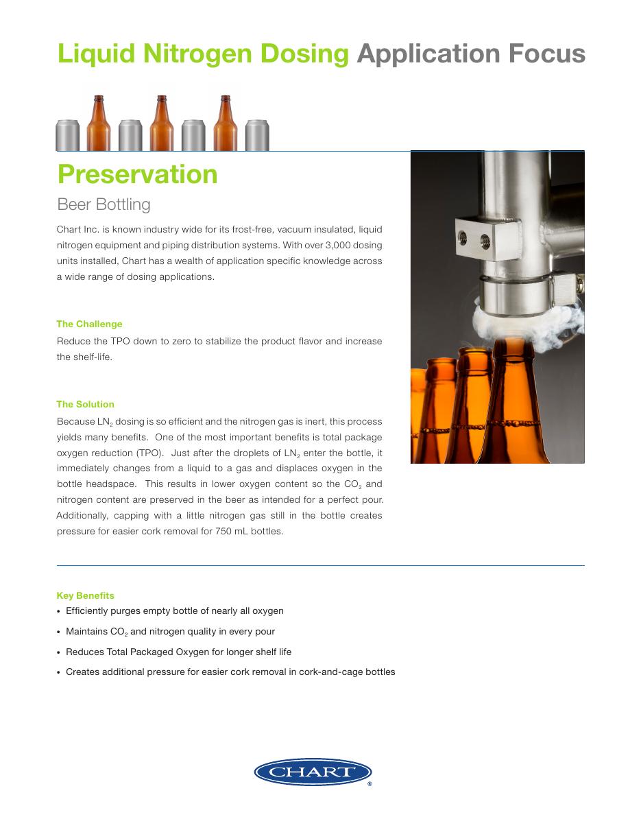 Preview of the Chart nitrogen dosing for beer brochure